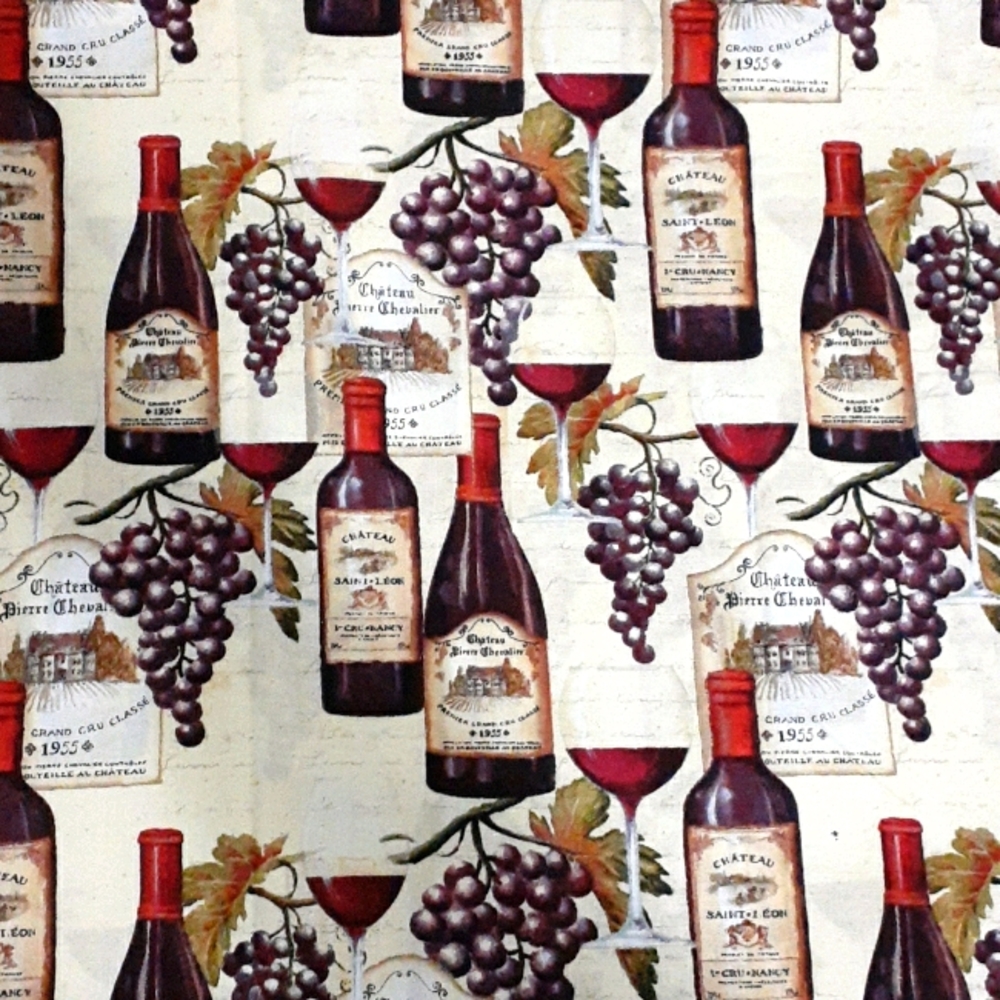 🥂Wine Table Mats w/Burlap Backing Set of 4